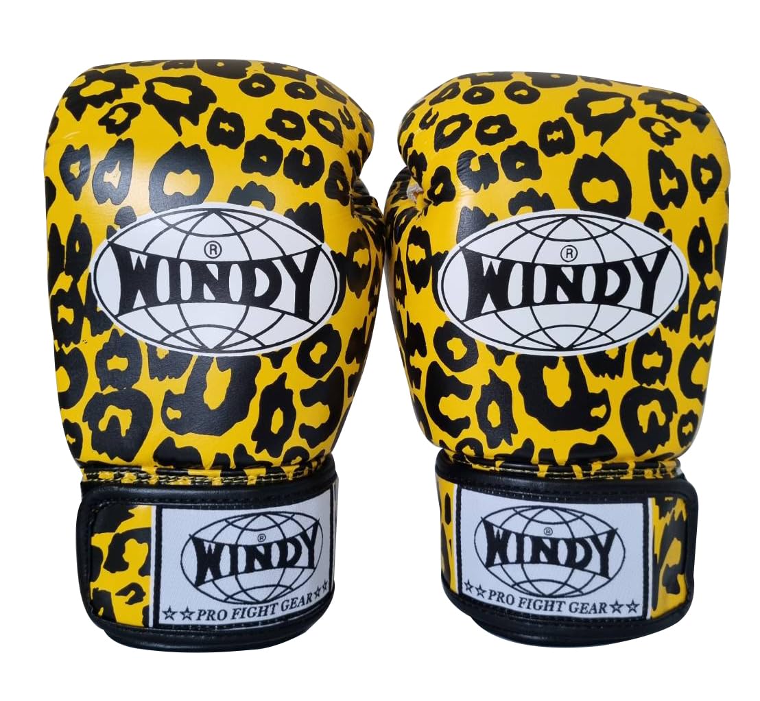 Amazon.co.jp: ウィンディ キック ボクシンググローブ ヒョウ柄 8,10