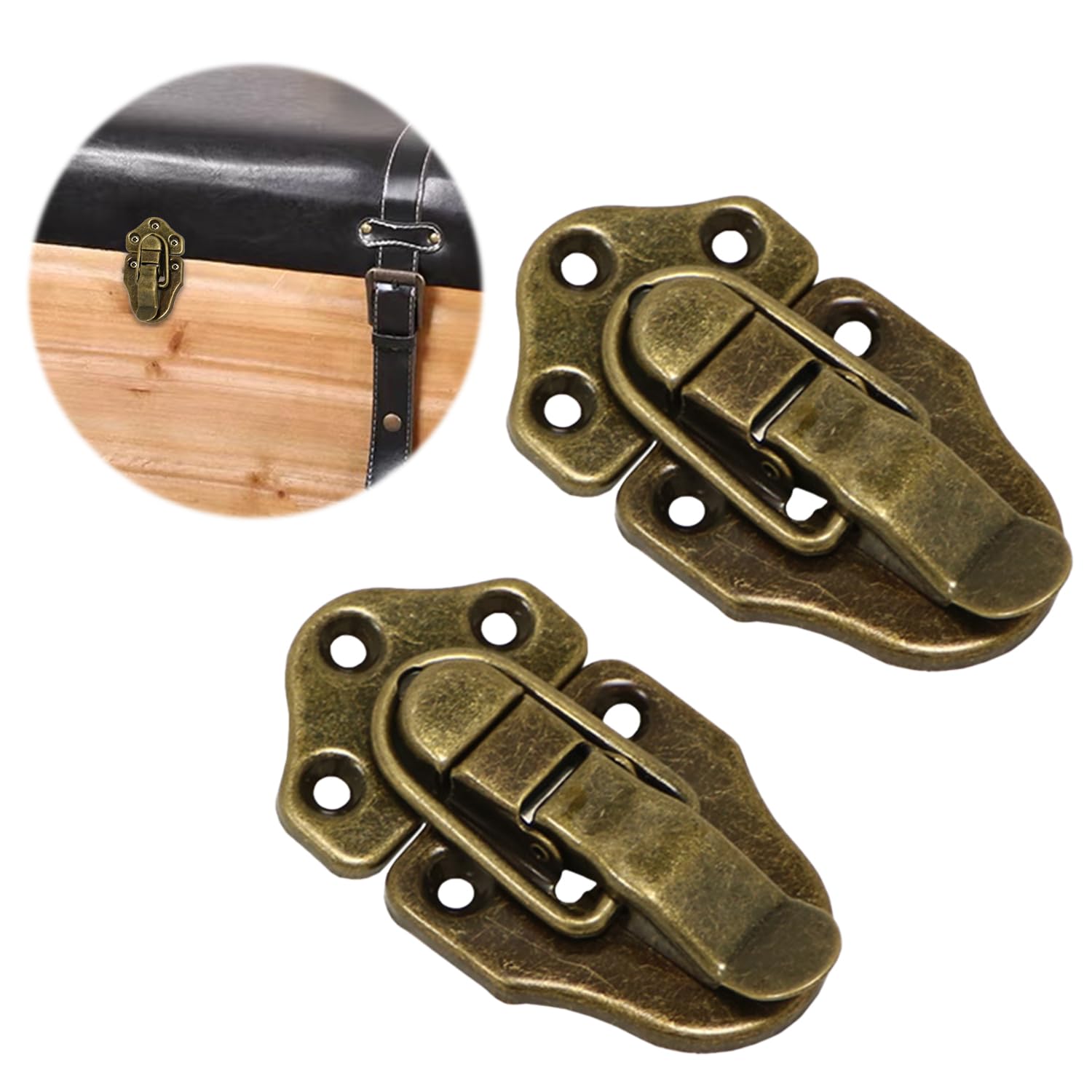 Amazon.co.jp: ボックスラッチ ヴィンテージのトグルラッチ木製