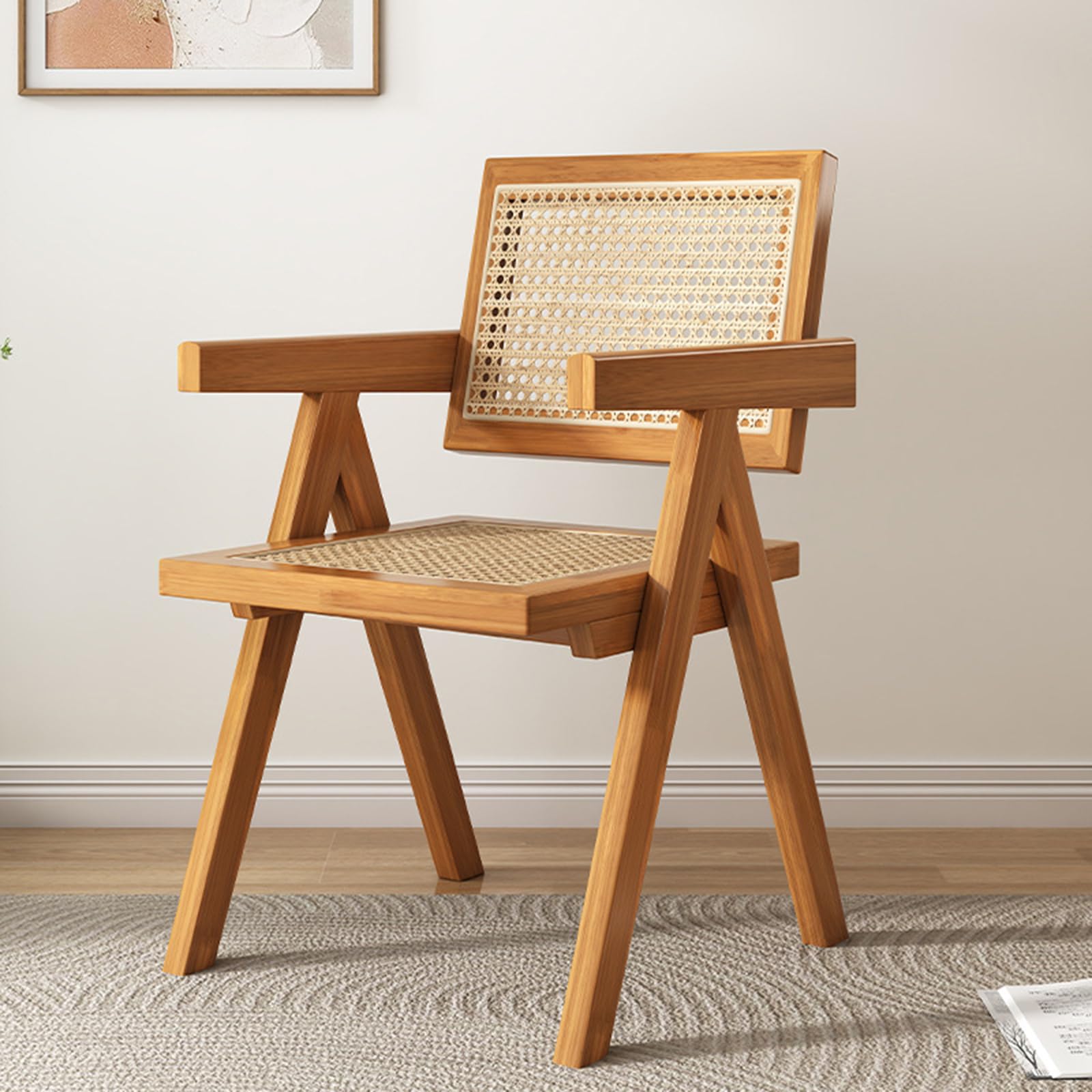 Amazon｜チェア 椅子 イス ラタン オレンジ ラタンチェア 籐編みチェア