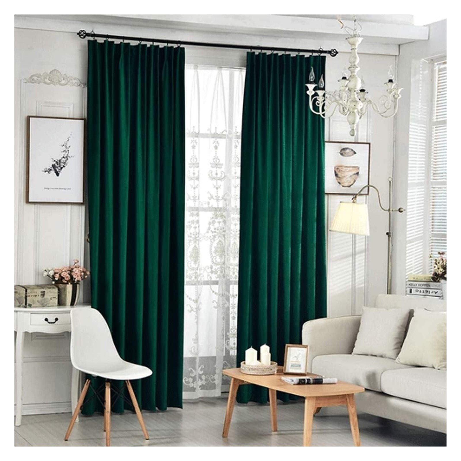 Facade カーテン ダークグリーン Facade カーテン ダークグリーン