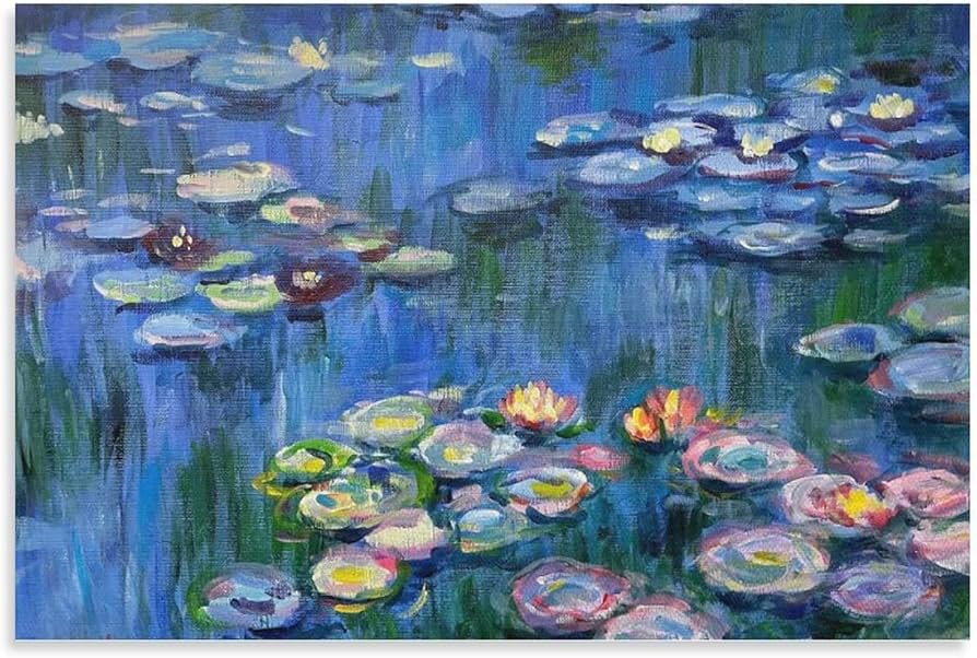クロード・モネ 睡蓮の池 ミニチュアキャンバス 【公式通販】