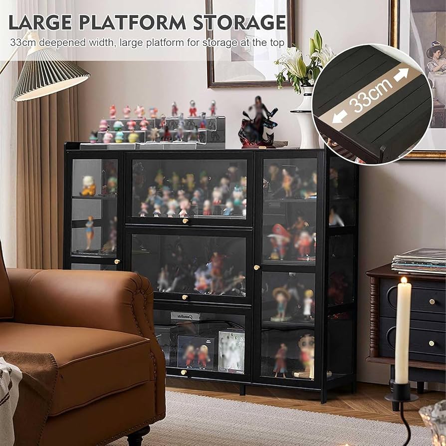 Amazon.co.jp: 53.15in 店の陳列だなのアクリルのディスプレイ・ケース