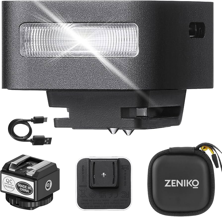 Amazon.com : ZENIKO ZF08 Mini Camera Flash Speedlite with Flash