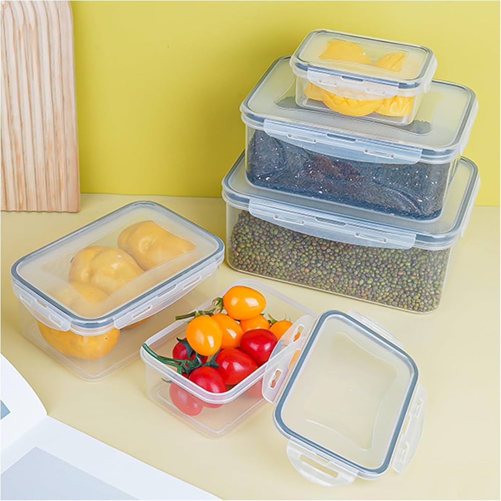 Amazon｜MASHISO 保存容器 密閉 大容量 【長方形 5個セット