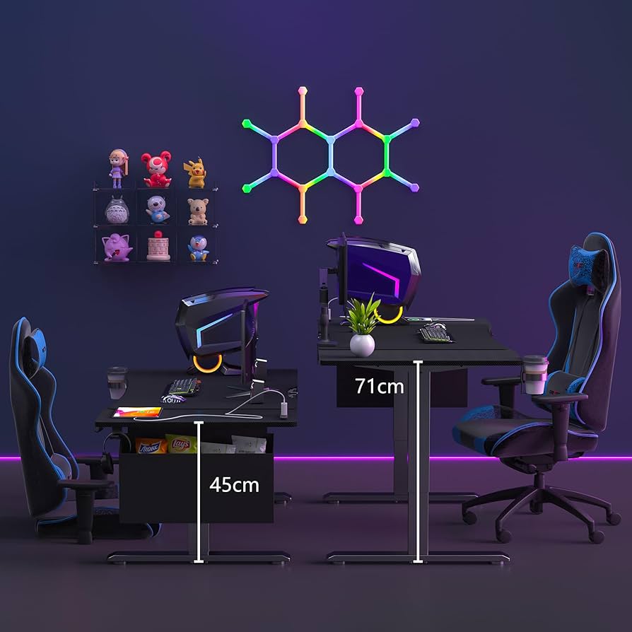 Amazon | NATURE'S SOURCE 【電動昇降・炭素繊維天板・高さ無段階調節