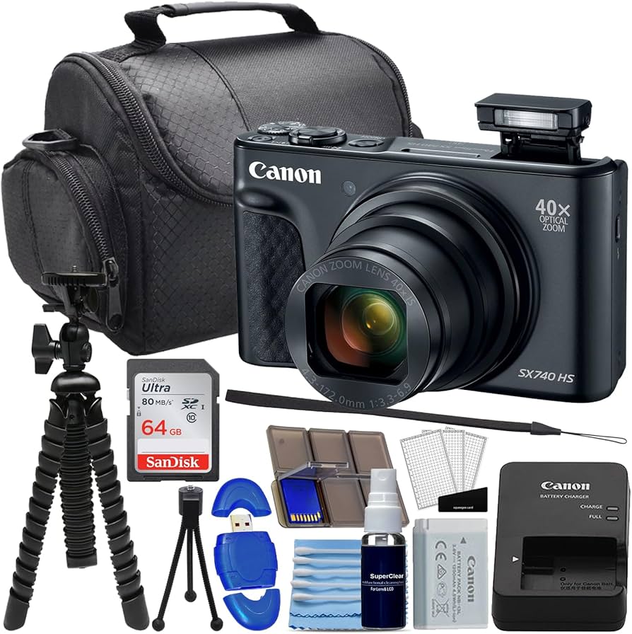 Amazon.com : Canon PowerShot SX740 HS Digital Camera (Black