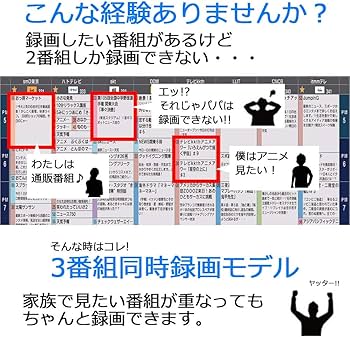 Amazon | シャープ AQUOS ブルーレイレコーダー 1TB 3チューナー BD