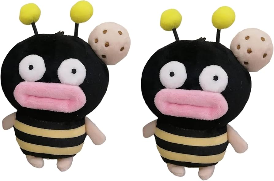 Amazon.co.jp: キーホルダー 面白い蜂 たらこ唇 ぬいぐるみ おもしろ