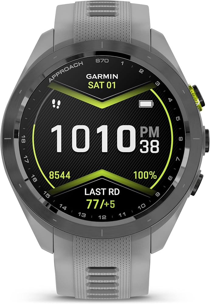 Garmin Approach S70, 42mm, Premium GPS Golf Watch, Powder Gray