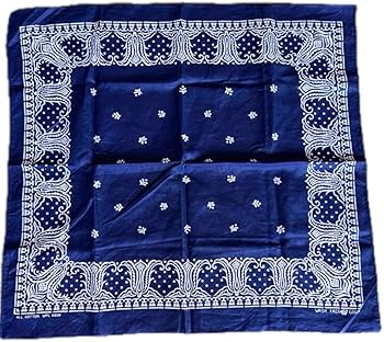 Amazon.co.jp: 40s 50sヴィンテージ バンダナ タイガー 虎 紺 青 navy