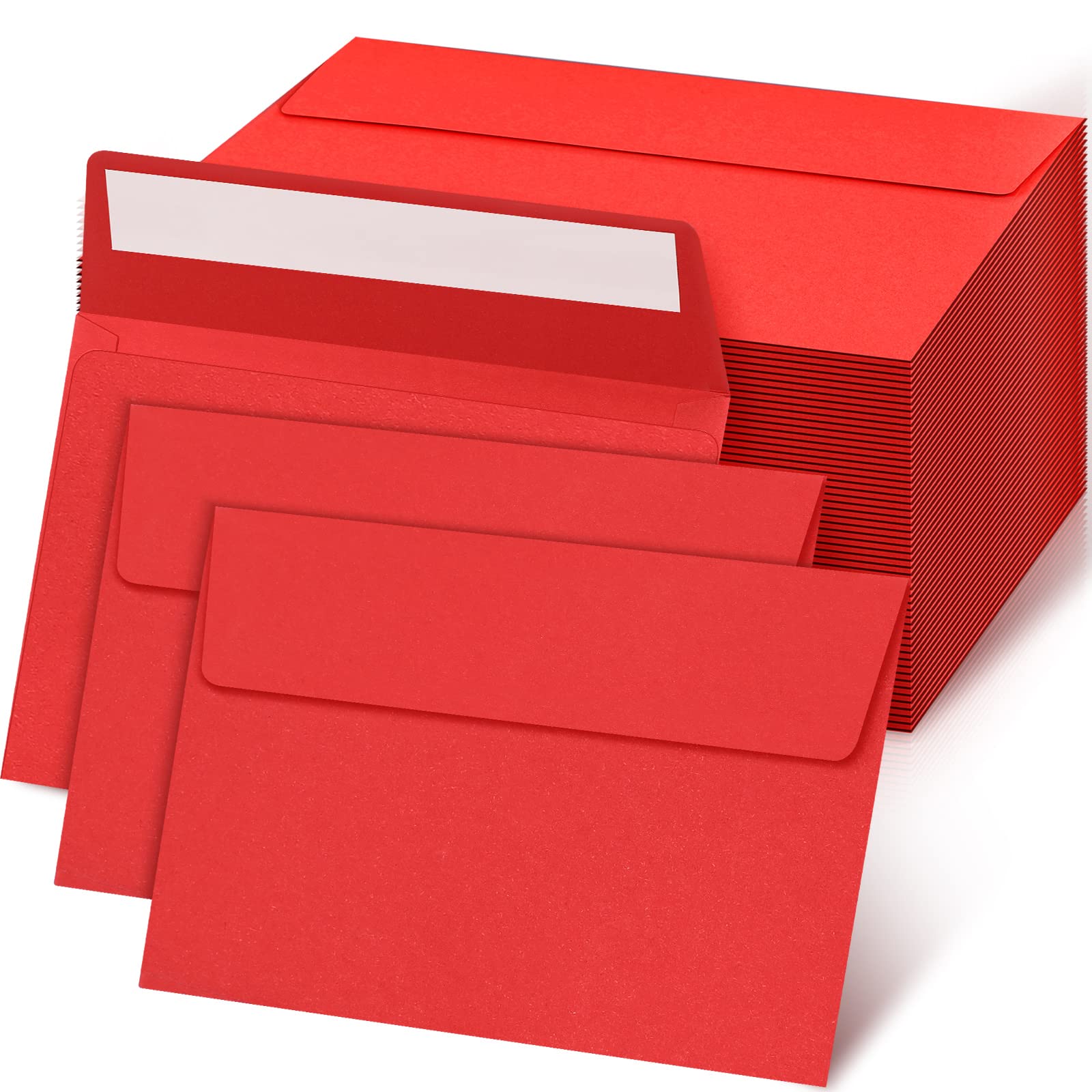 海外紙物 オススメ 赤色 大きな大きな グラシン 封筒 100枚 大量