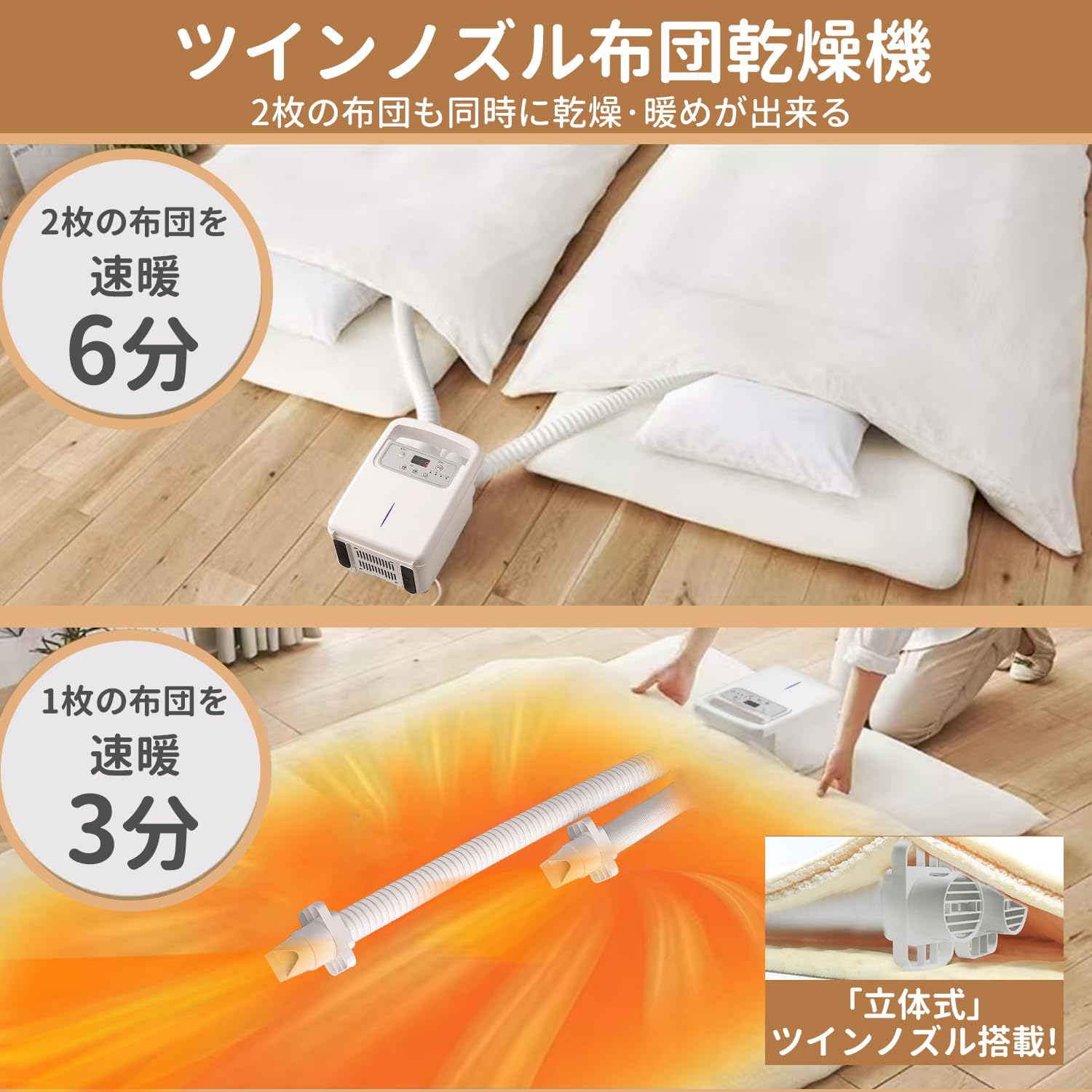 Amazon.co.jp: 【2025新型 1000Wハイパワー・布団2組・靴2組対応】布団