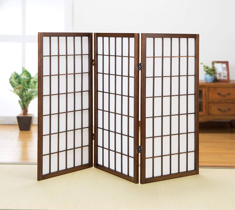 Amazon｜衝立 3連 パーテーション 和風 障子 障子スクリーン 間仕切り