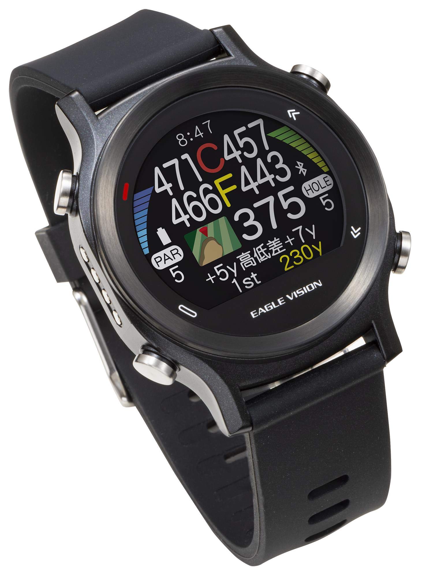 Amazon.co.jp: アサヒゴルフ EAGLE VISION watch ACE EV-933 BK