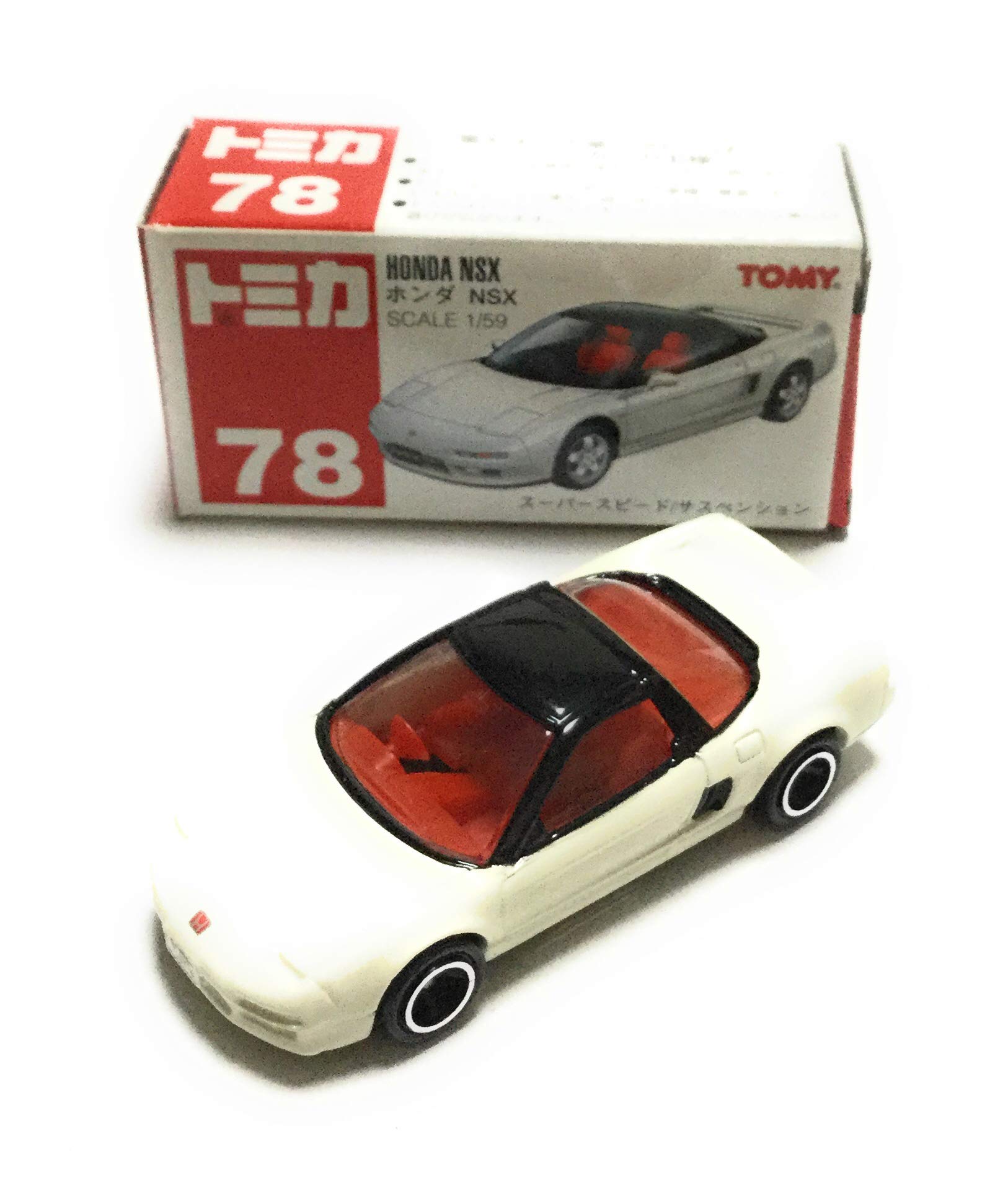 Amazon | トミカ 赤箱 78 新色 NSX 白 SCALE 1/59 箱 TOMY赤ロゴ