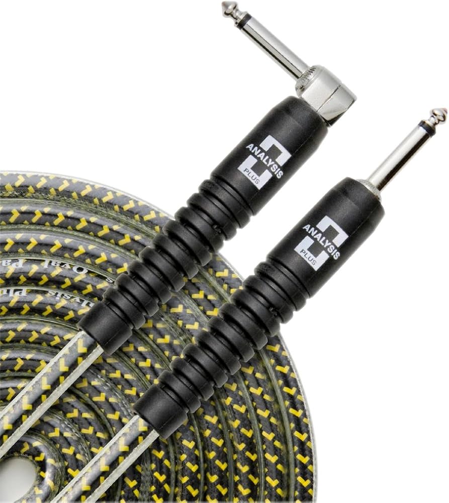 Amazon.com: Analysis Plus Yellow Oval Instrument Cable with