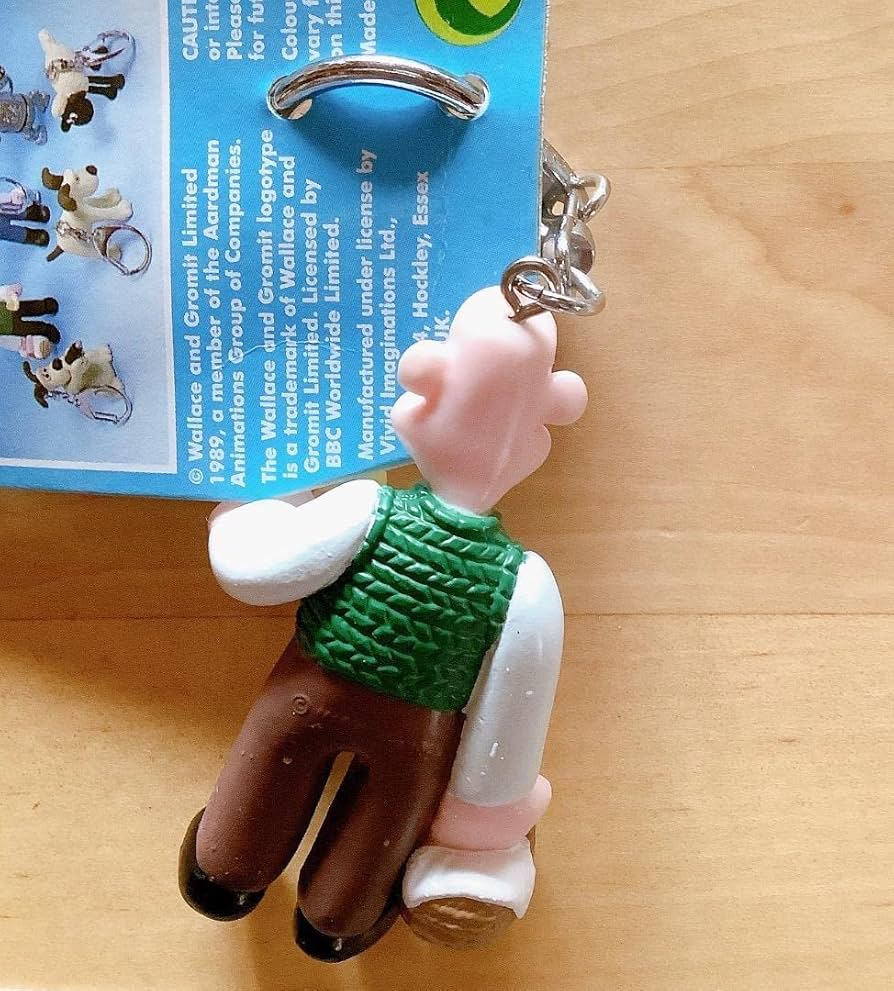 Amazon.co.jp: ウォレスとグルミット ミニキーリング キーホルダー