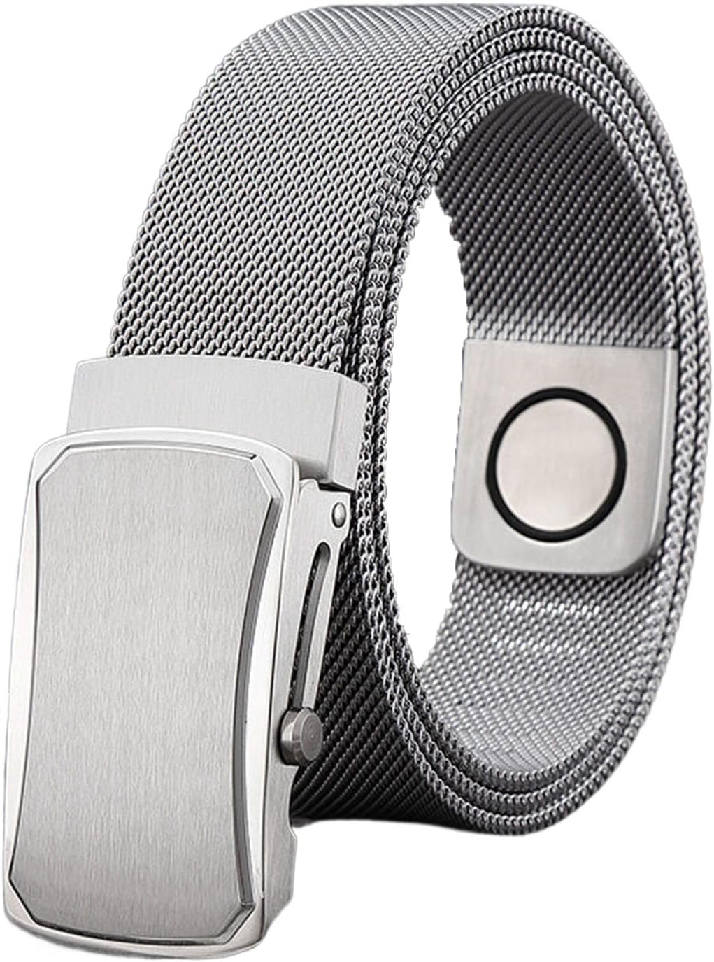 Amazon | [JIARY] メンズベルト金属編組、ステンレス 磁気カジュアル