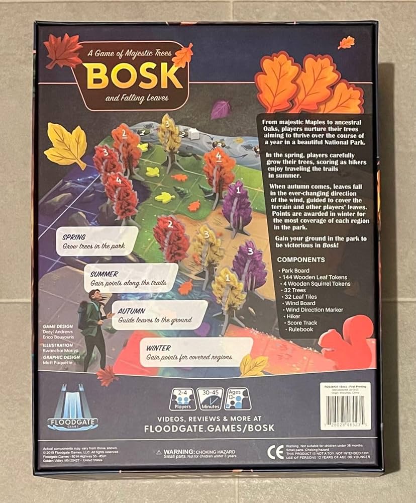 Amazon.co.jp: BOSK ボスク ボードゲーム Floodgate Games : おもちゃ