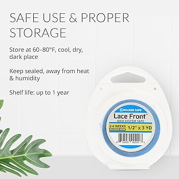 Amazon.com: Walker Tape Blue Lace Front Support Tape Roll 1/2