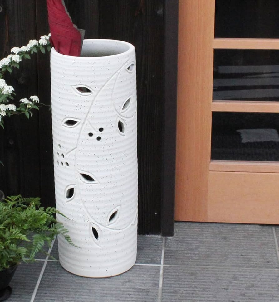 信楽焼傘立て 蝶 高さ44cm 信楽焼傘立て 蝶 高さ44cm 信楽焼傘立て