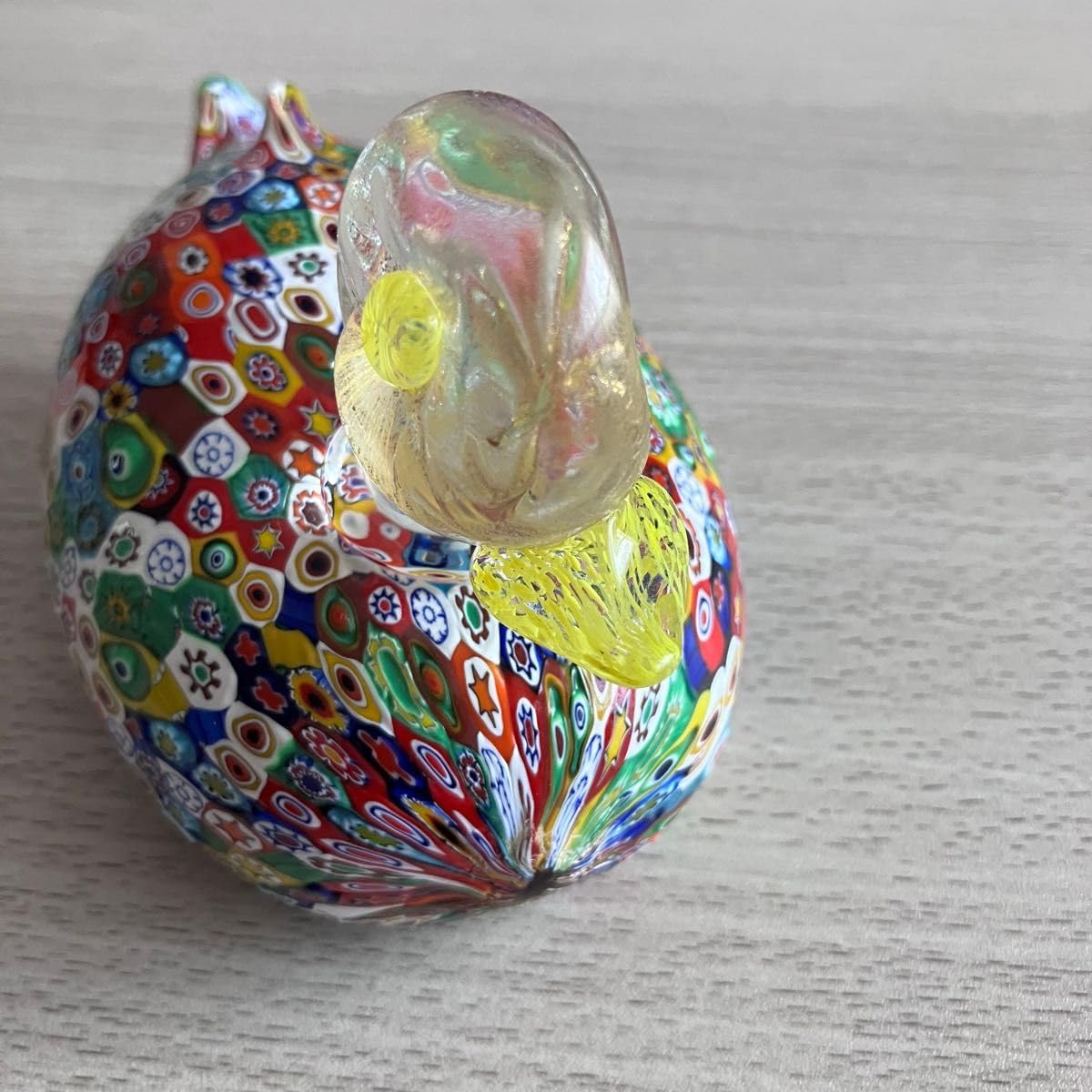 イタリア ムラノ島ベネチアガラス アヒルの置物 ヴィンテージムラーノ