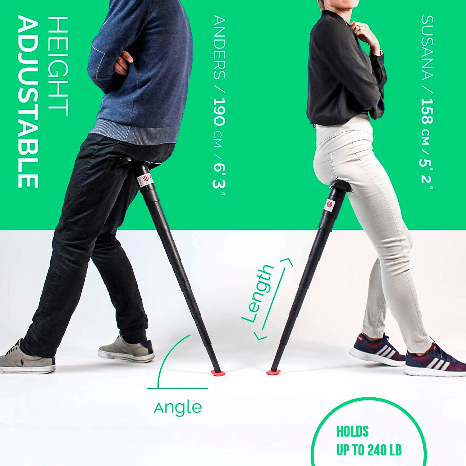 Amazon.co.jp: Sitpack 2.0 コンパクト 軽量 折りたたみ椅子 | 調節