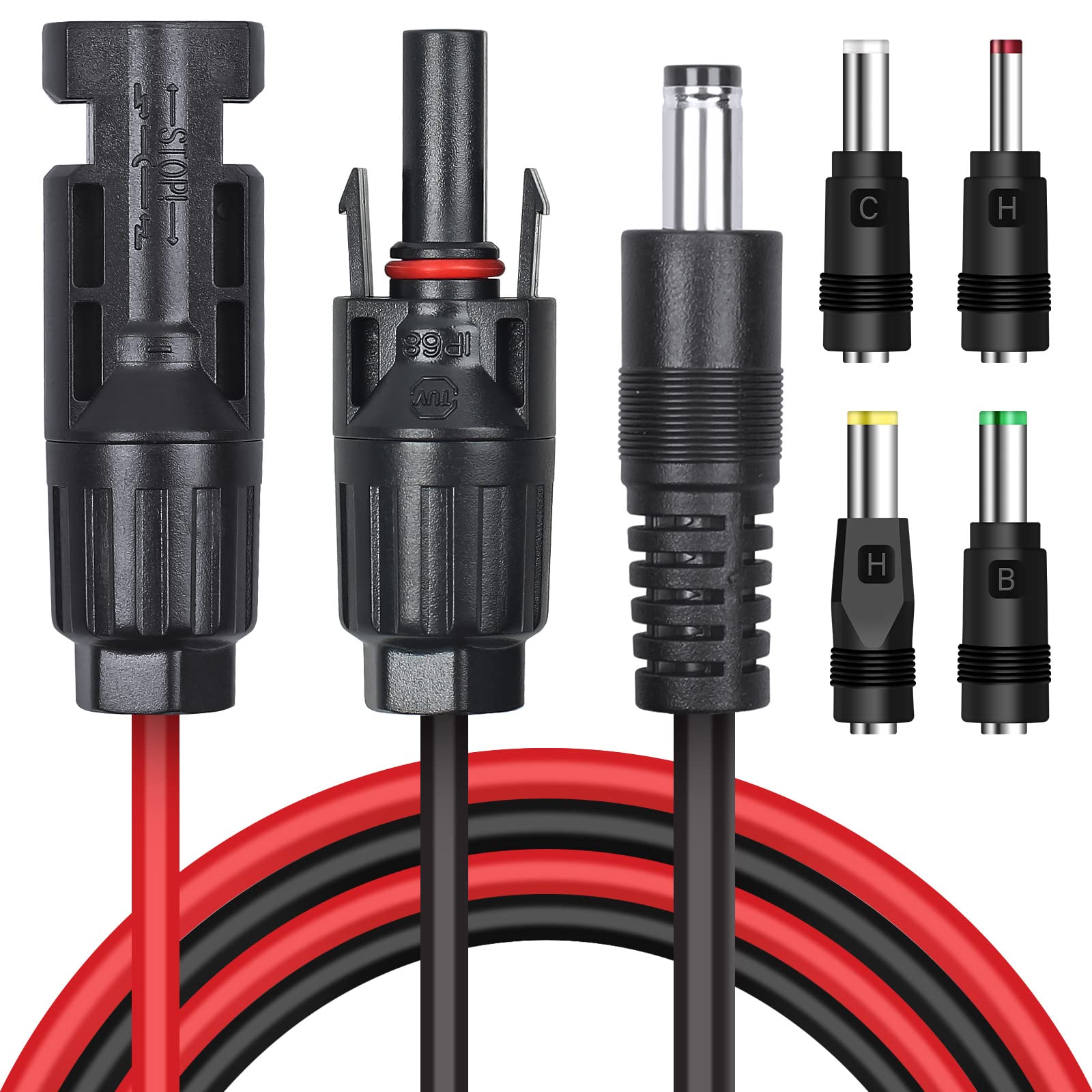 Amazon.co.jp: 1.5m MC4ソーラーコネクタからDC5521ポート ソーラー