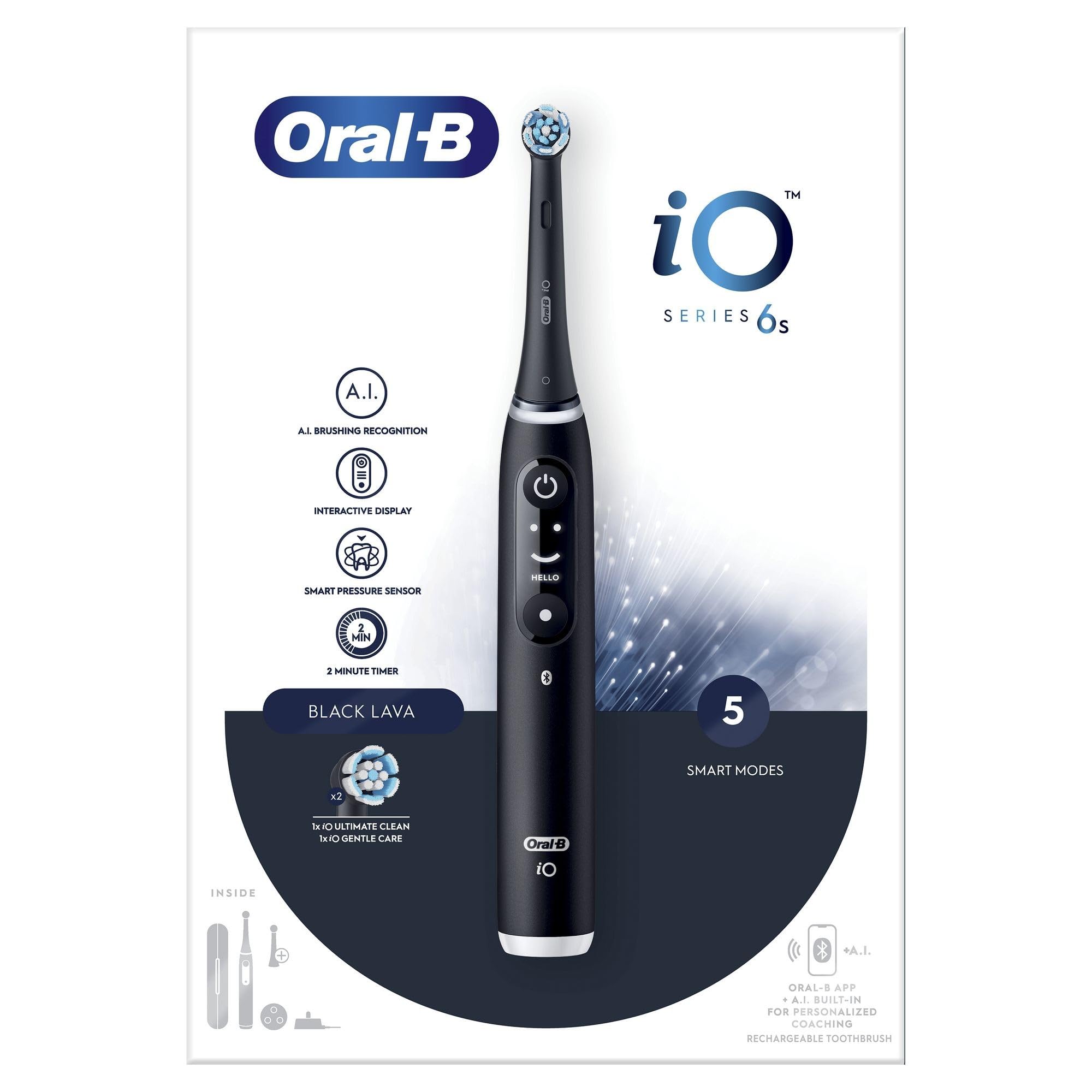 Braun Oral-B iO 6 S Cepillo Eléctrico Negro : Amazon.de: Drogerie