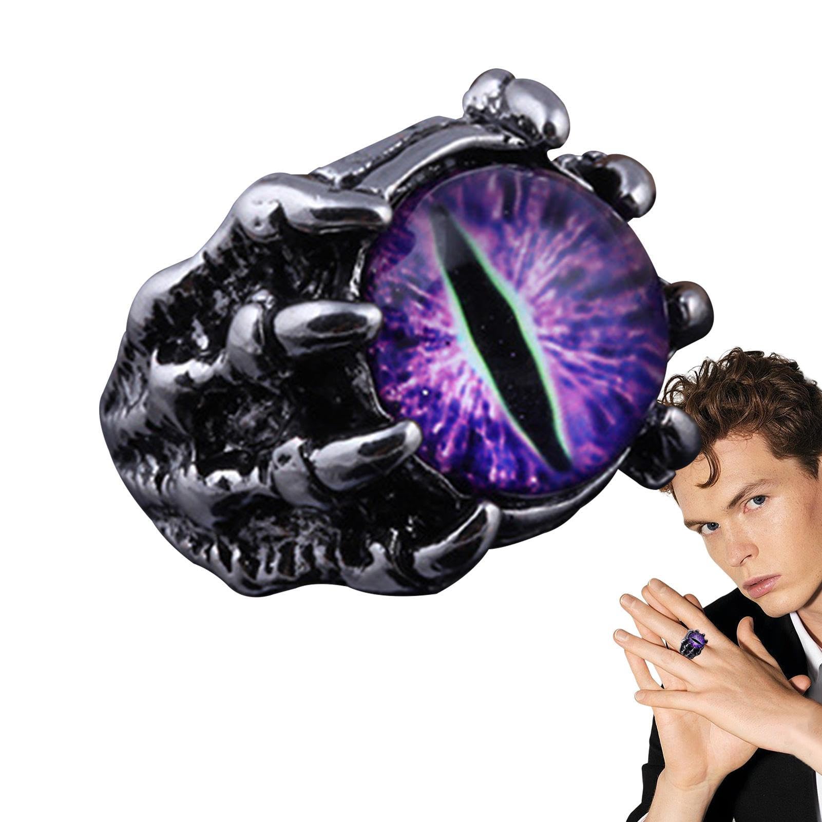 Amazon.co.jp: [ZORZA] 邪眼の指輪 | ゴシッククローアイパンクデビル