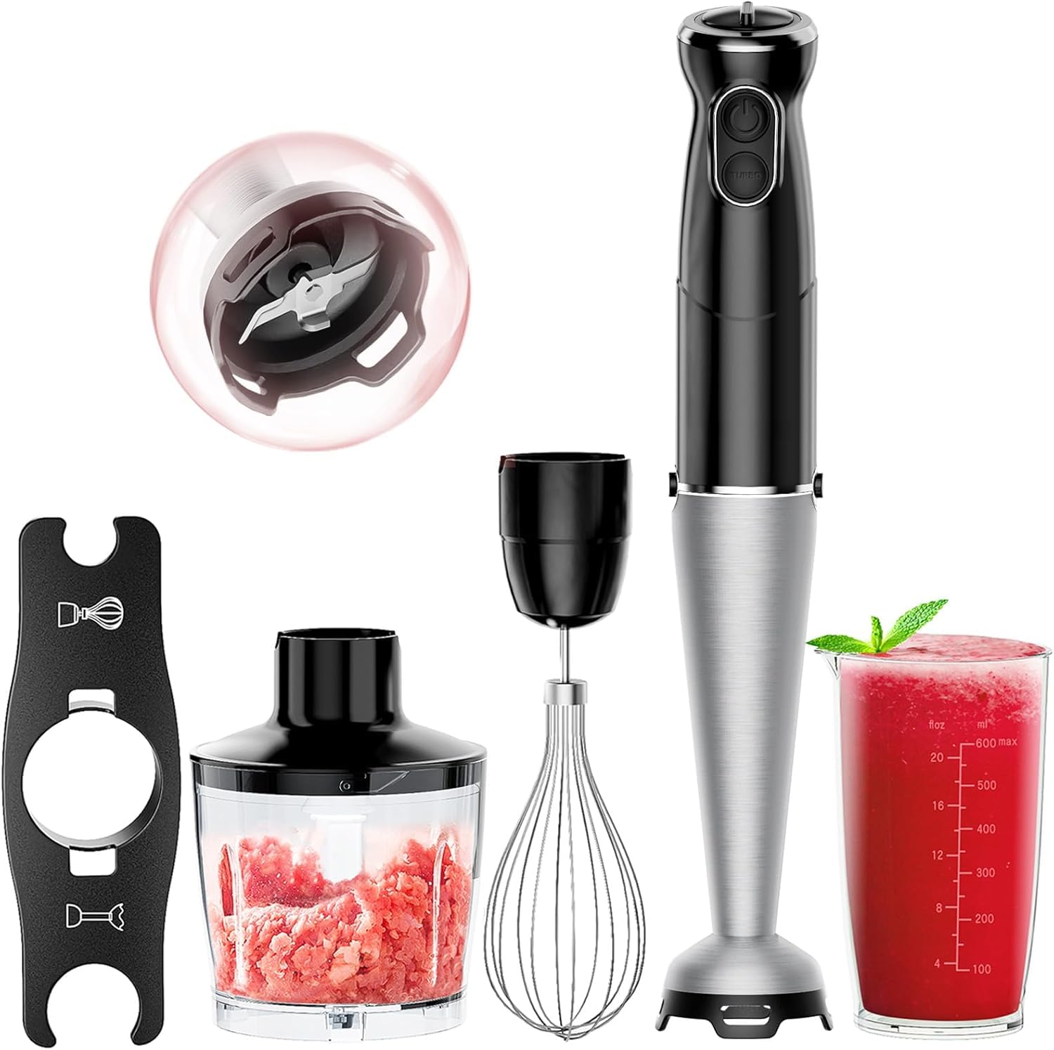 Amazon.co.jp: QOOQOOGE ハンドブレンダー 離乳食 ブレンダー 15000回