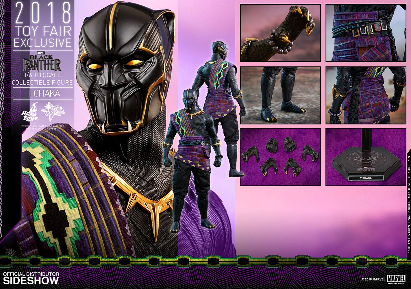 Amazon.com: Hot Toys Movie Masterpiece - Black Panther: T'CHAKA