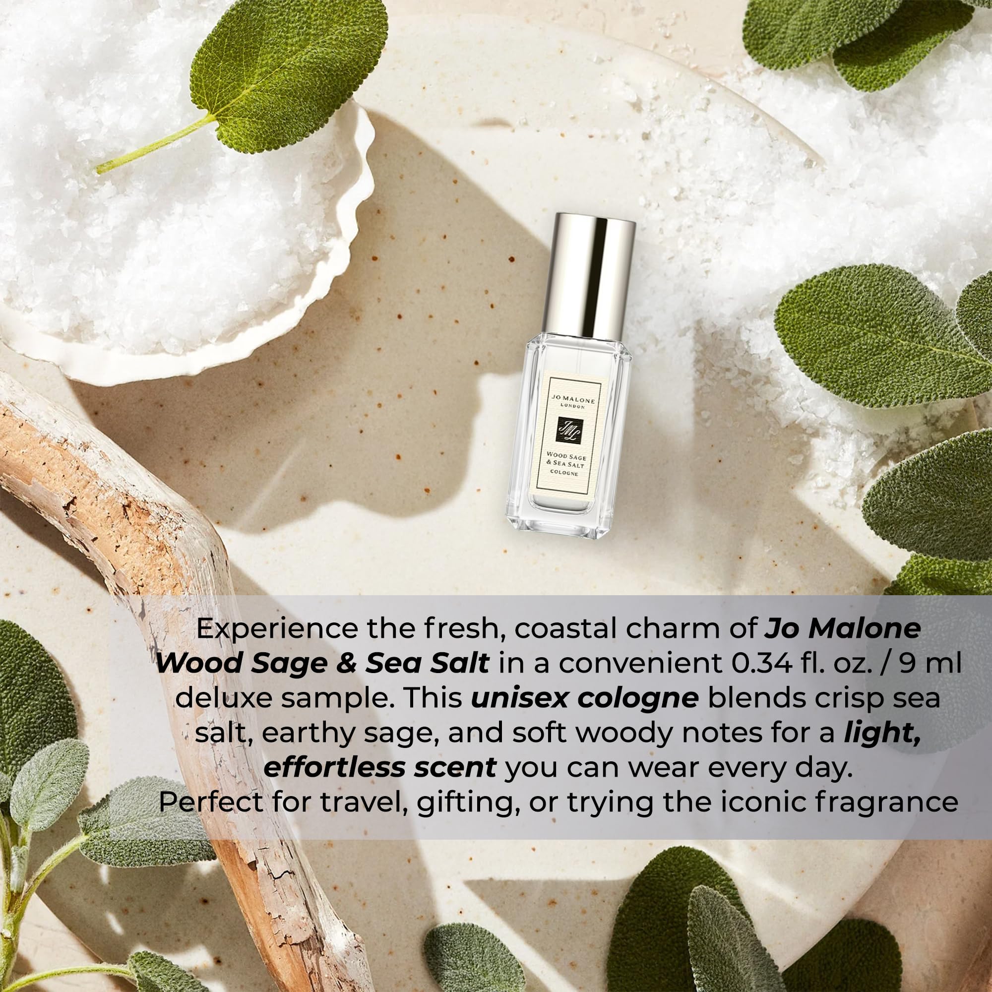 Amazon.com : Jo Malone Wood Sage & Sea Salt Cologne Deluxe Sample
