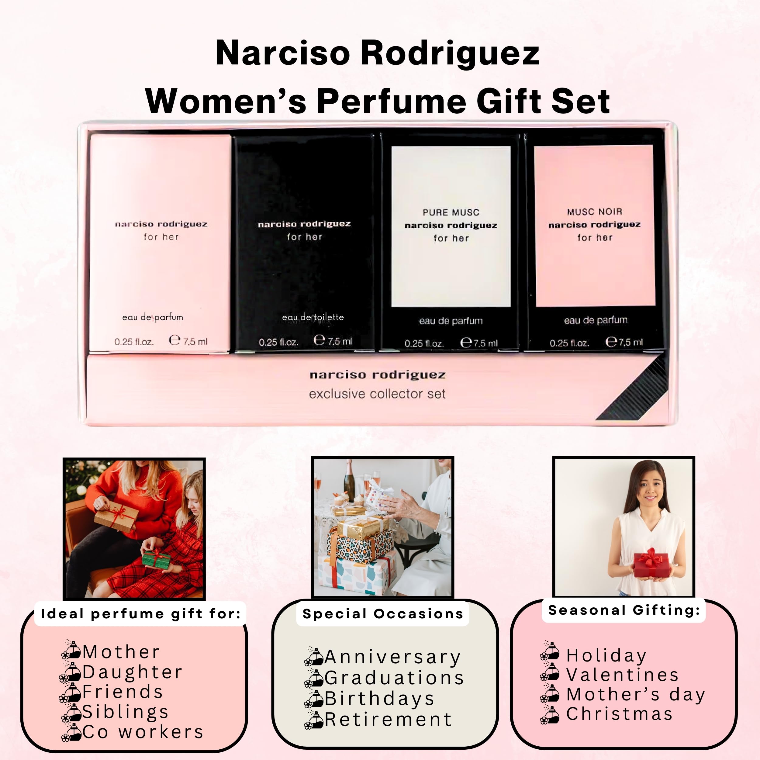 Amazon.com : Narciso Rodriguez for Her Mini Perfume Gift Set for