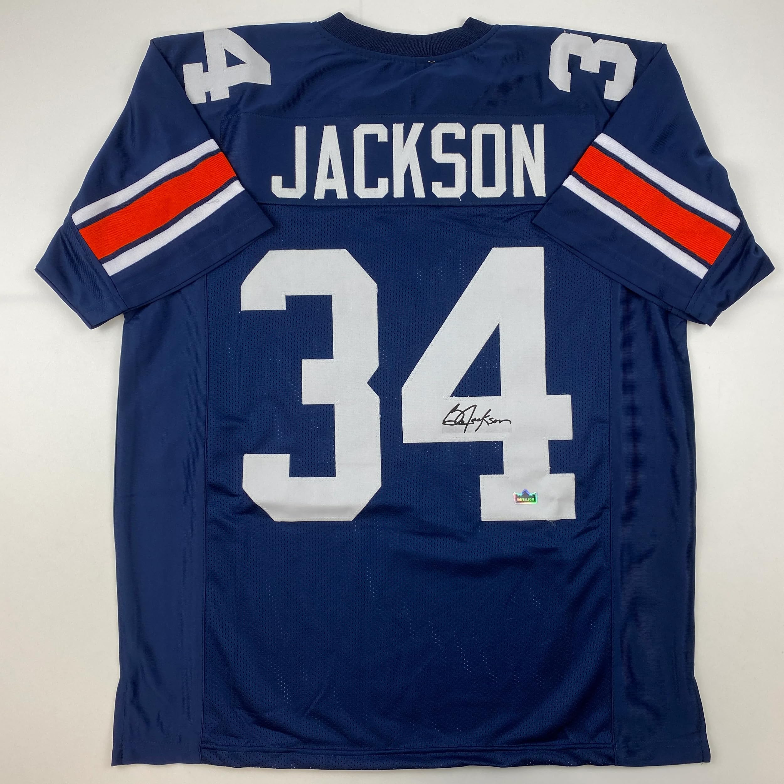 Facsimile Autographed Bo Jackson Auburn Blue Reprint Laser Auto