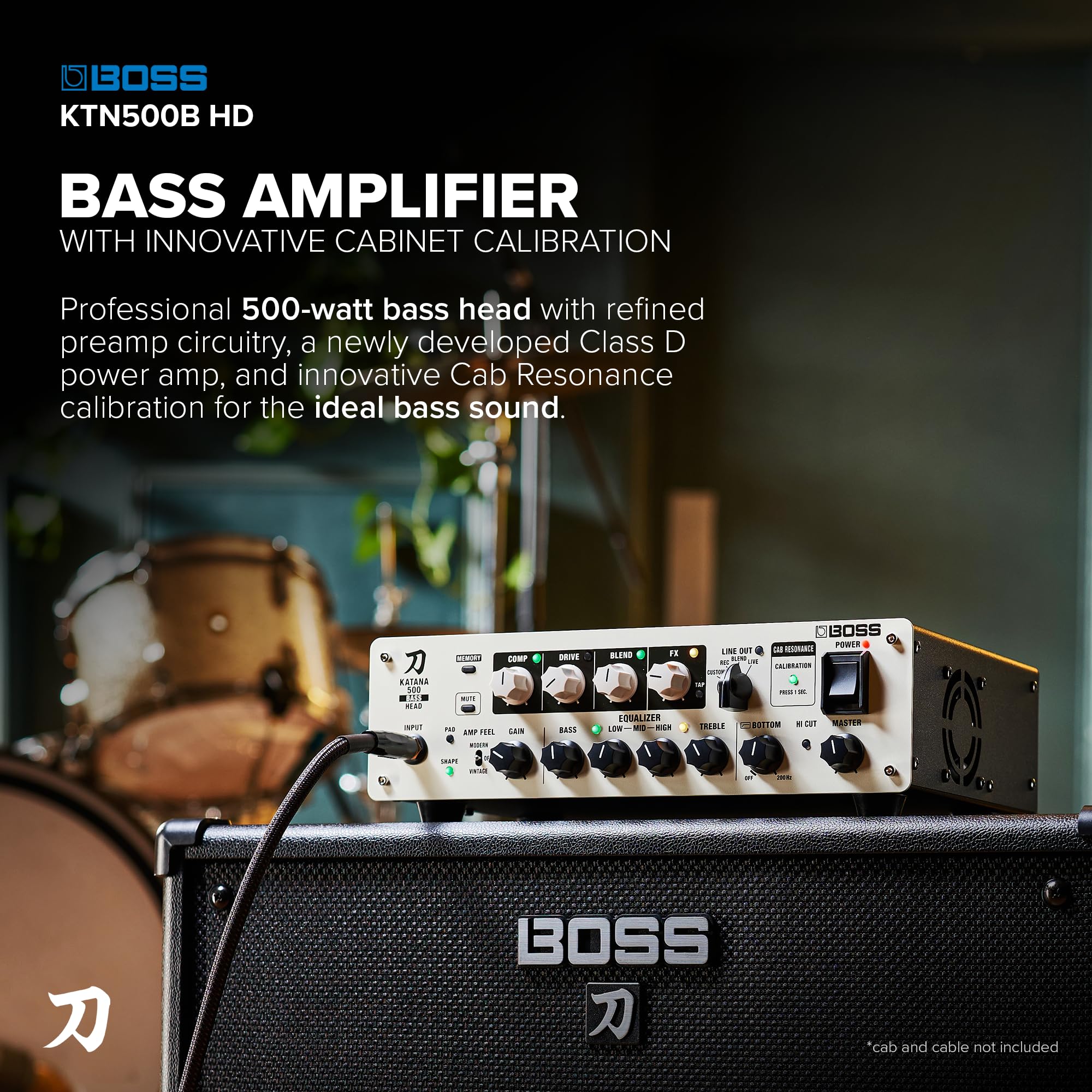 Amazon.com: BOSS Katana-500 Bass Head | Compact 500-Watt Bass