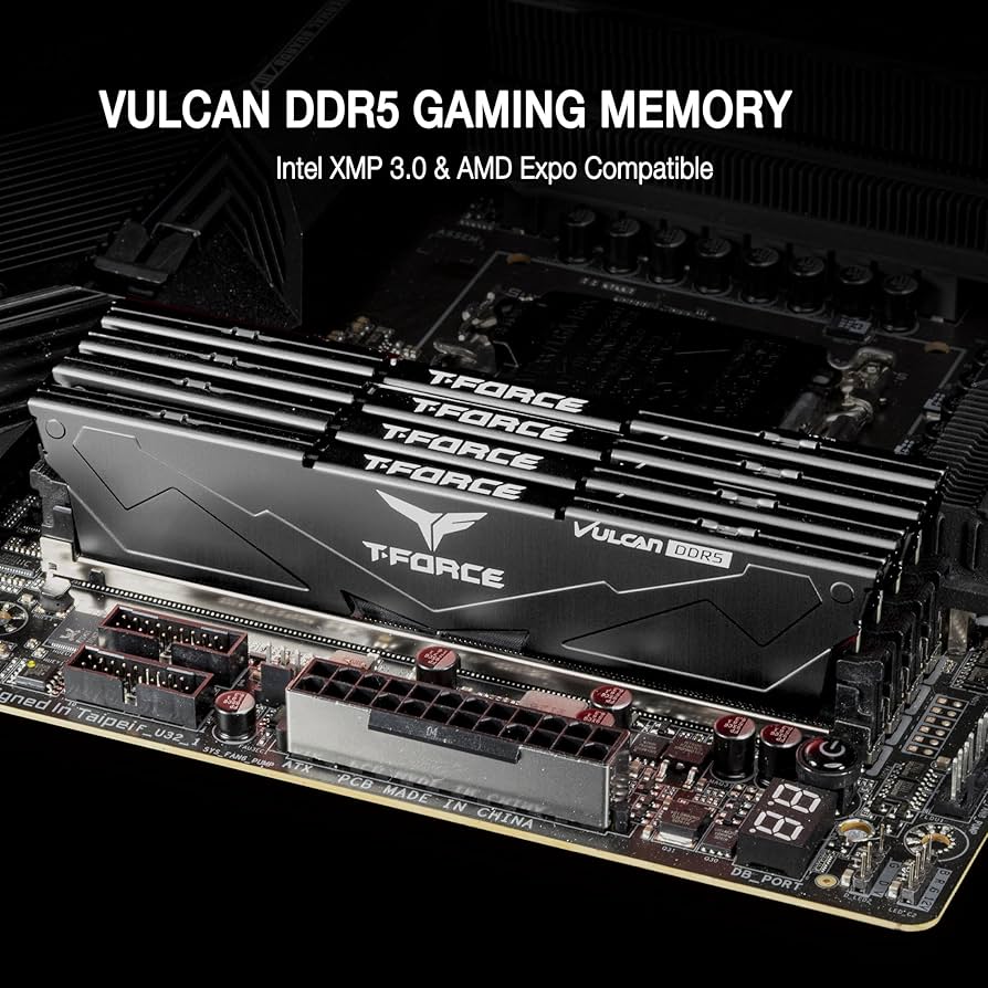 Amazon.co.jp: TEAMGROUP T-FORCE VULCAN DDR5 64GB (2x32GB) 6000MHz