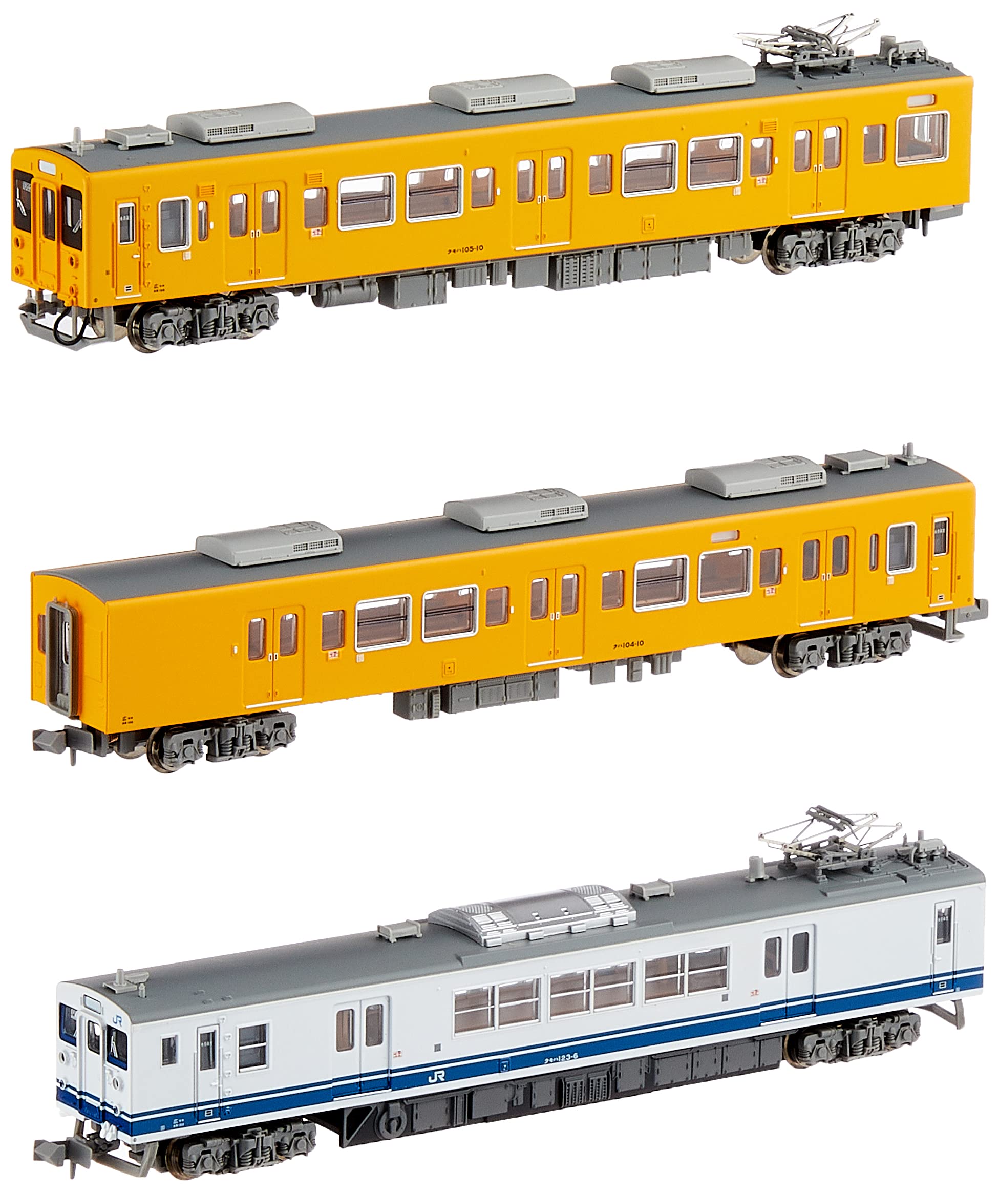 Amazon | マイクロエース Nゲージ クモハ123広島色＋105系濃黄色 3両