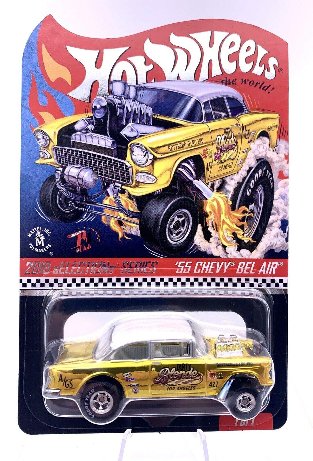 Amazon.com: DieCast Hot Wheels '55 Chevy Bel Air (Gold), RLC Club