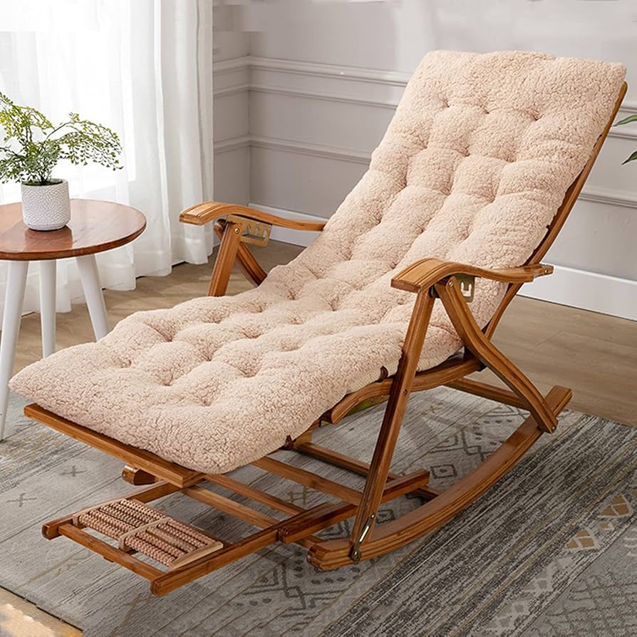 Amazon.co.jp: 夏用竹製ロッキングチェア ポータブル折りたたみ