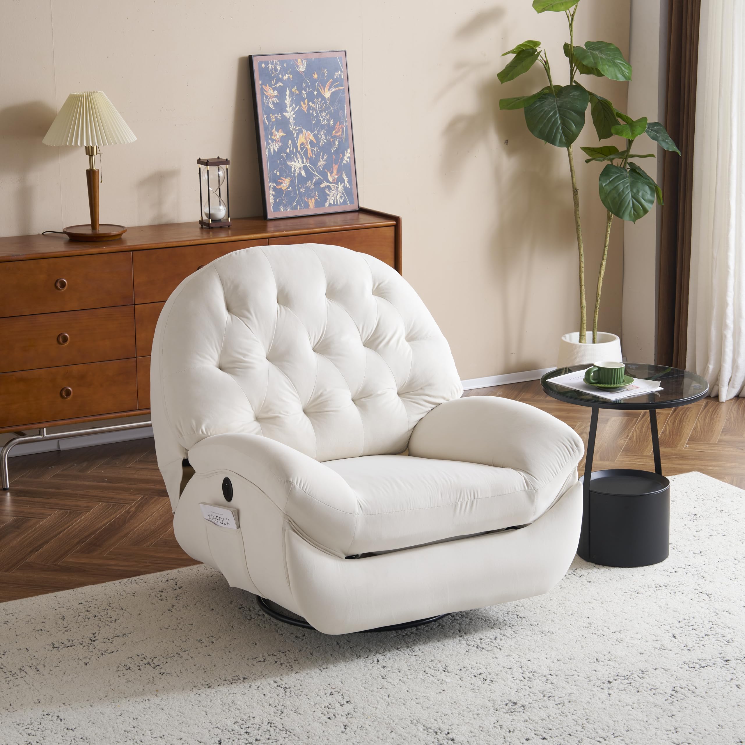 Amazon.co.jp: 電動1人掛けソファー 貝殻型デザイン ベルベット素材