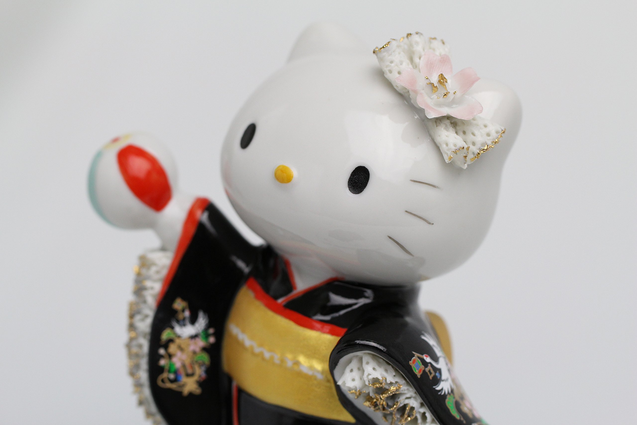 日本限定ハローキティ 陶器製 キティ&ミミィ オルゴール 星に願い