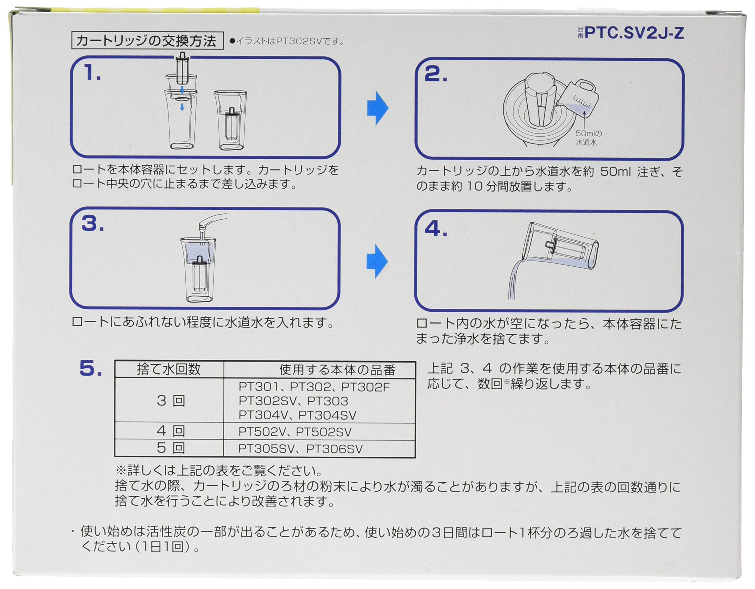 Amazon｜トレビーノ ポット型浄水器 PTシリーズ交換用カートリッジ