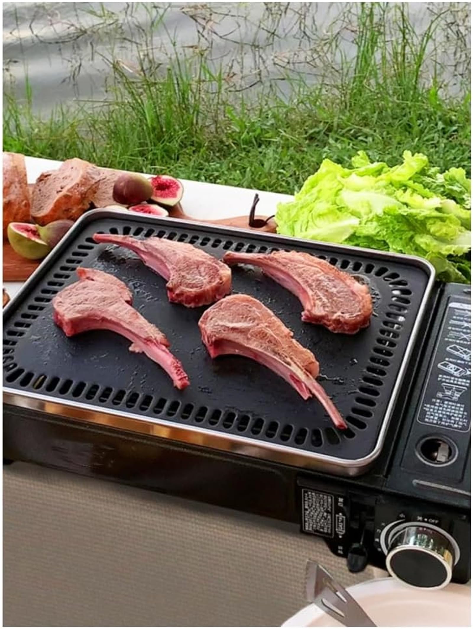 Amazon | Catonlifer 無煙グリルバーベキュー コンロ ガス多機能無煙