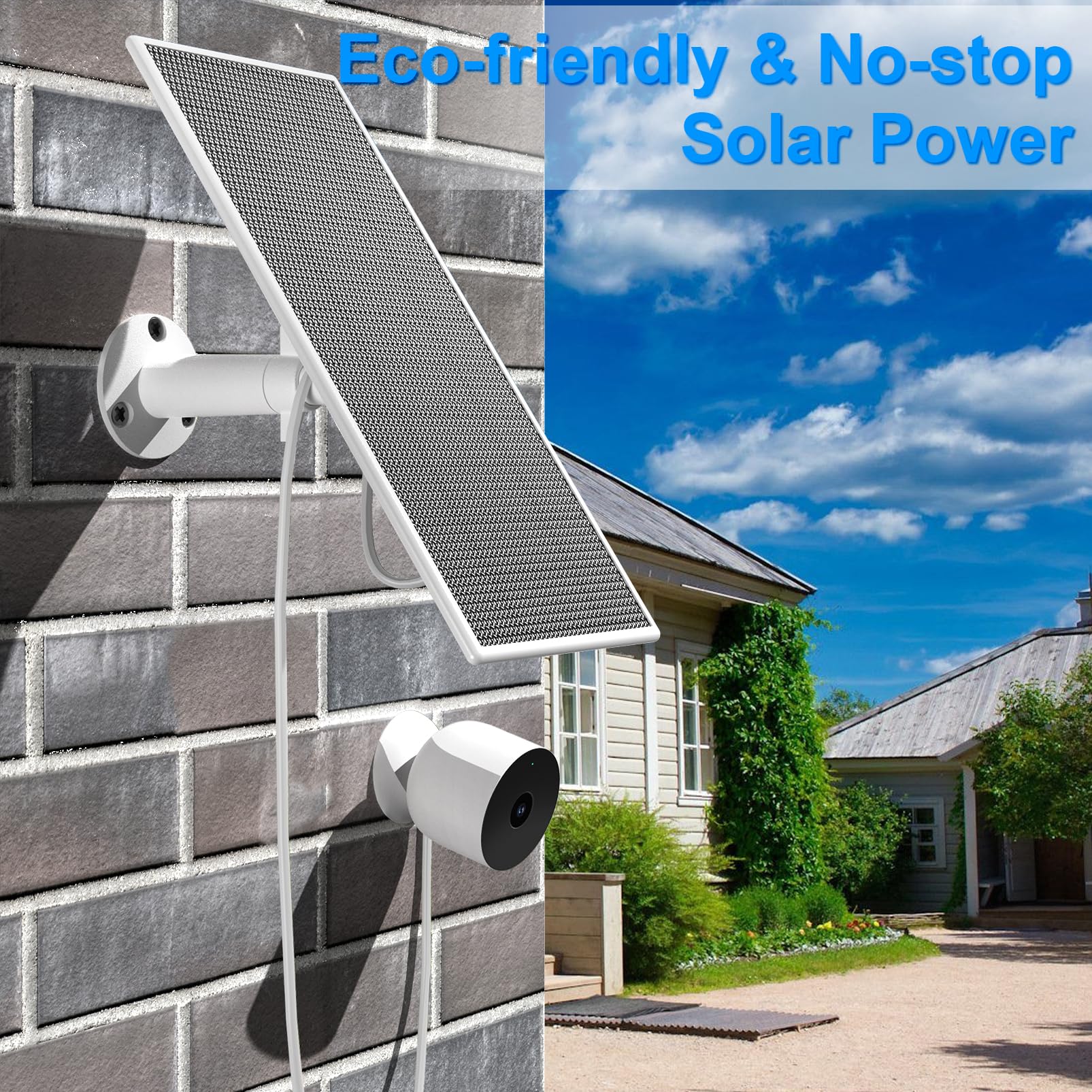 Google Nest Cam ソーラーパネルセット Amazon.com : Solar Panel for