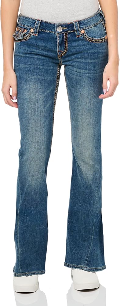 True Religion Brand Jeans Joey Lowrise Flare Super T Jean, Marina