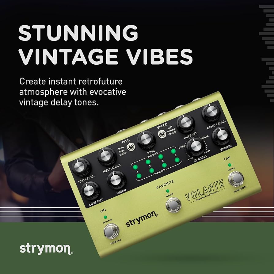 Amazon.com: Strymon Volante Magnetic Echo Machine Delay Guitar