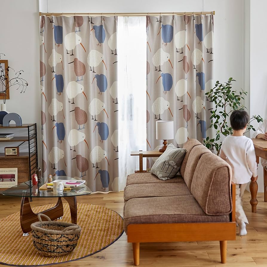 Amazon｜スミノエ(Suminoe) セミオーダーカーテン ドレープ グレー 幅