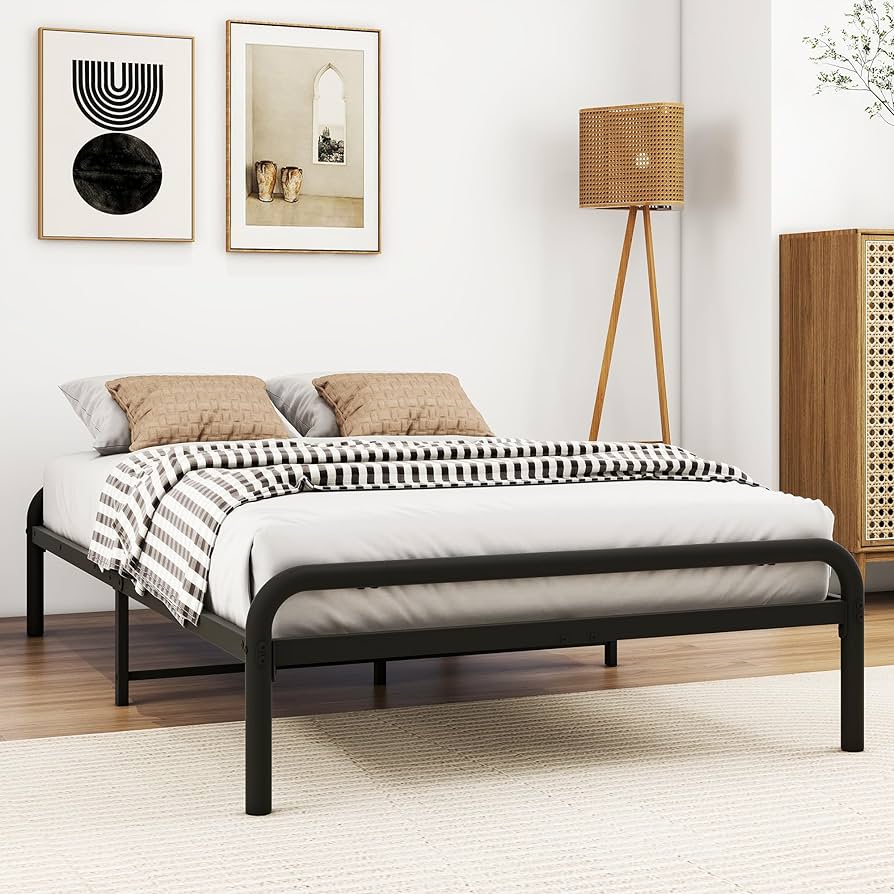 Amazon｜VERFARM メタル ベッドフレーム セミダブル 頑丈な金属製