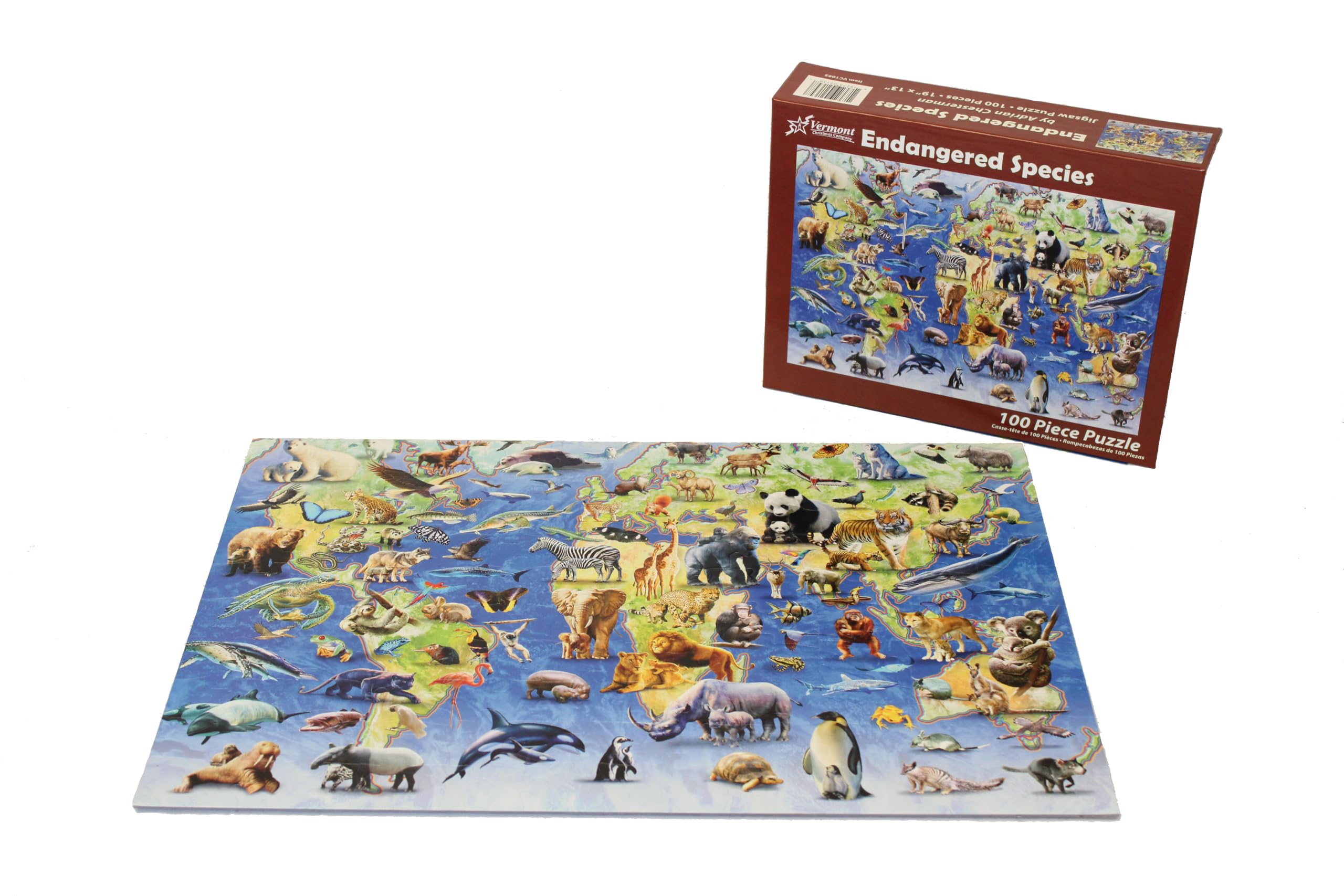 Amazon.co.jp: Endangered Species 子供用ジグソーパズル 100ピース